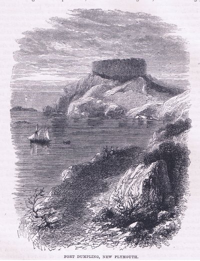 Fort Dumpling, New Plymouth 1665, illustration from Cassell